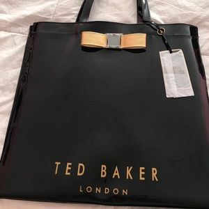 Ted Baker London Black Large Bow Icon Bag